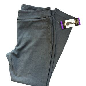 NWTS Dalia Women’s Dress Pants,Charcoal/black check Pull on Styling, Sz 14